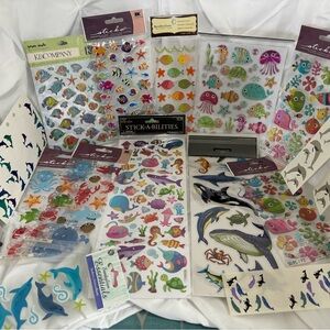 Ocean Critters Scrapbook Stickers